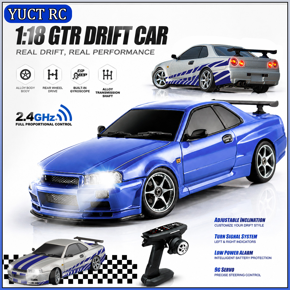 Rc Hobby Drift Car - LDRC LD1899 1/18 RC 드리프트카 GTR