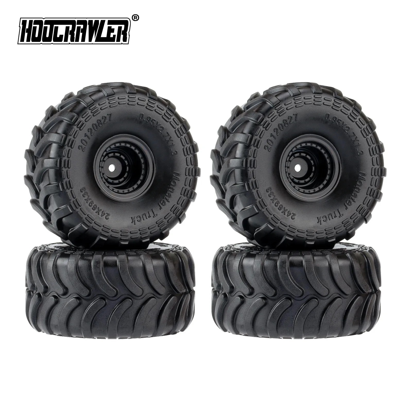 Wheel Rim Rc - 몬스터 트럭 타이어 4개(휠 림 포함)