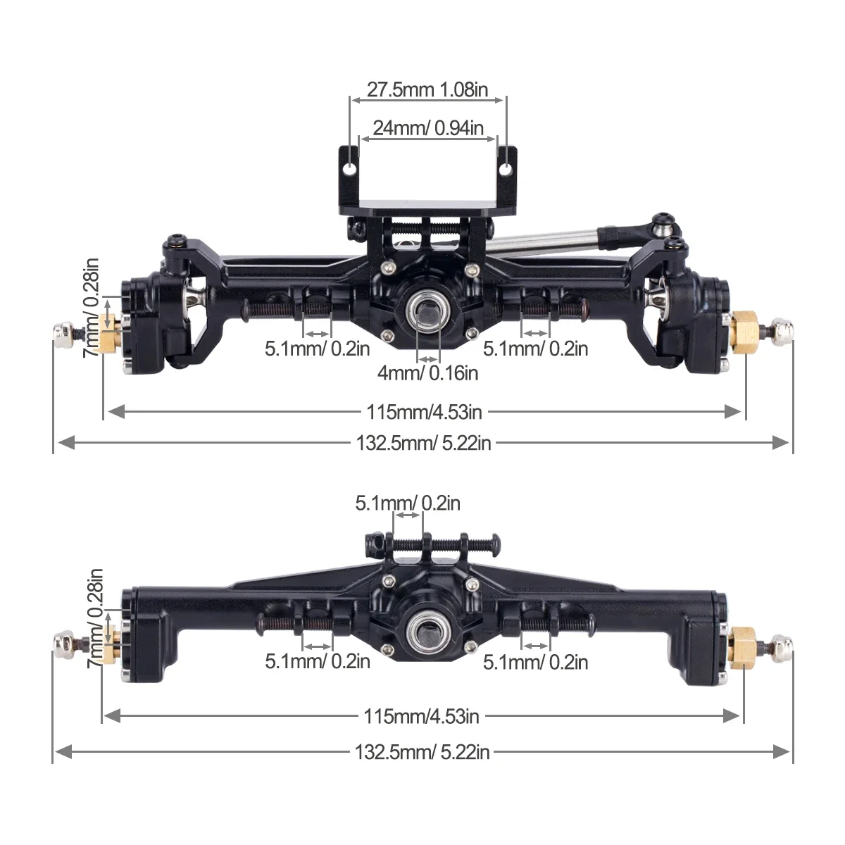 알루미늄 CNC 포털 액슬 + 10mm, 1/18 RC - Rc Hobby Racing 리뷰 및 가격