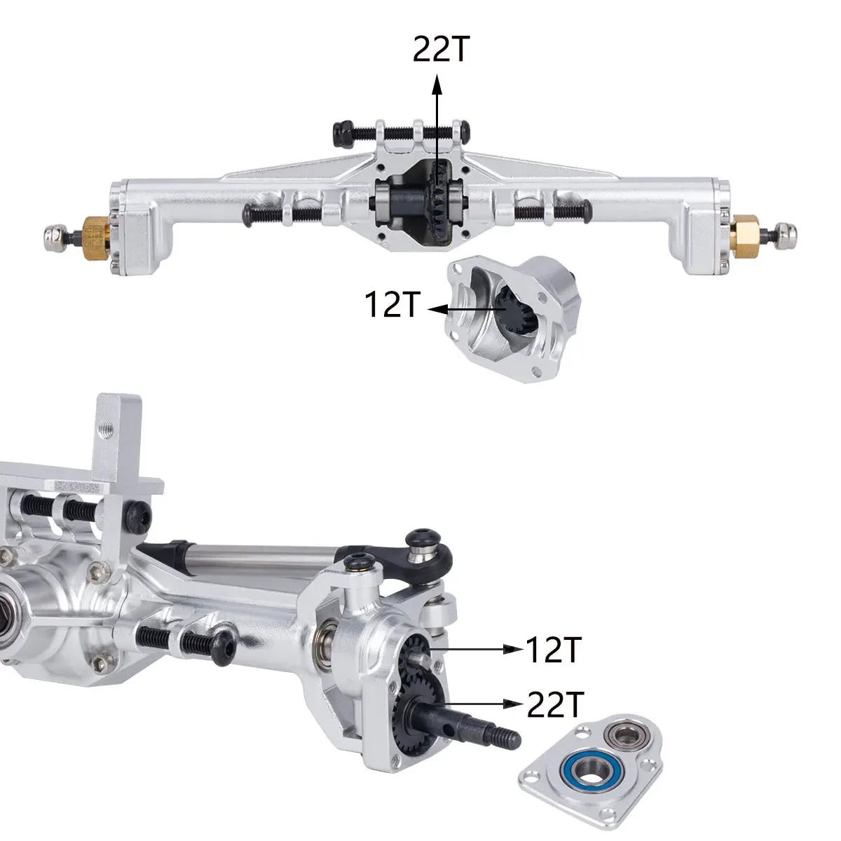알루미늄 CNC 포털 액슬 + 10mm, 1/18 RC - Rc Hobby Racing 리뷰 및 가격