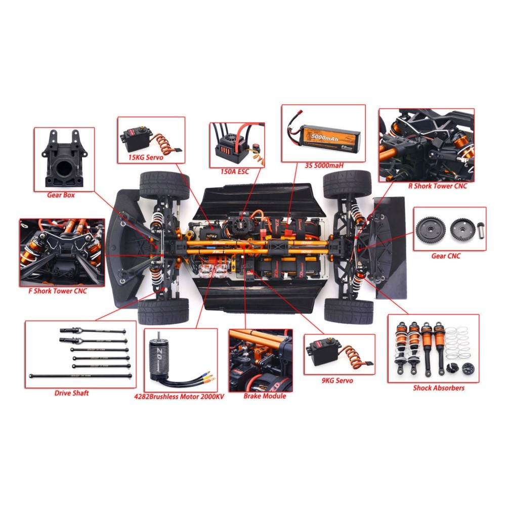 1/7 ZD 레이싱 EX07 RC 스포츠카 전동 무선  - Rc Hobby Grade Car 리뷰 및 가격