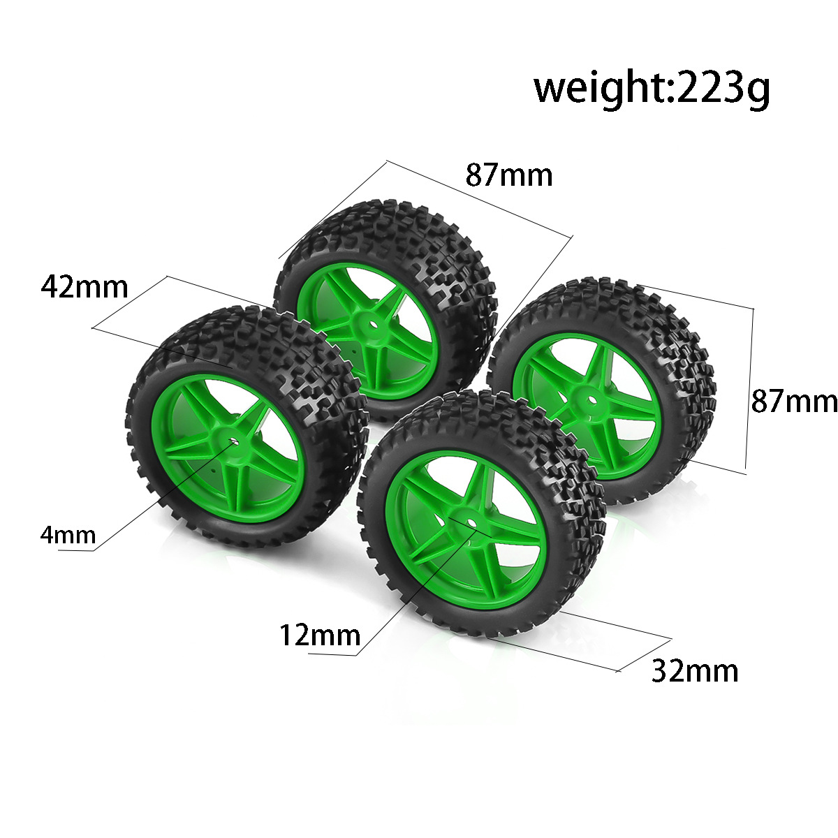 1/10 RC 오프로드 타이어 및 휠 림 12mm 헥스 - Wheel Rim Rc 리뷰 및 가격