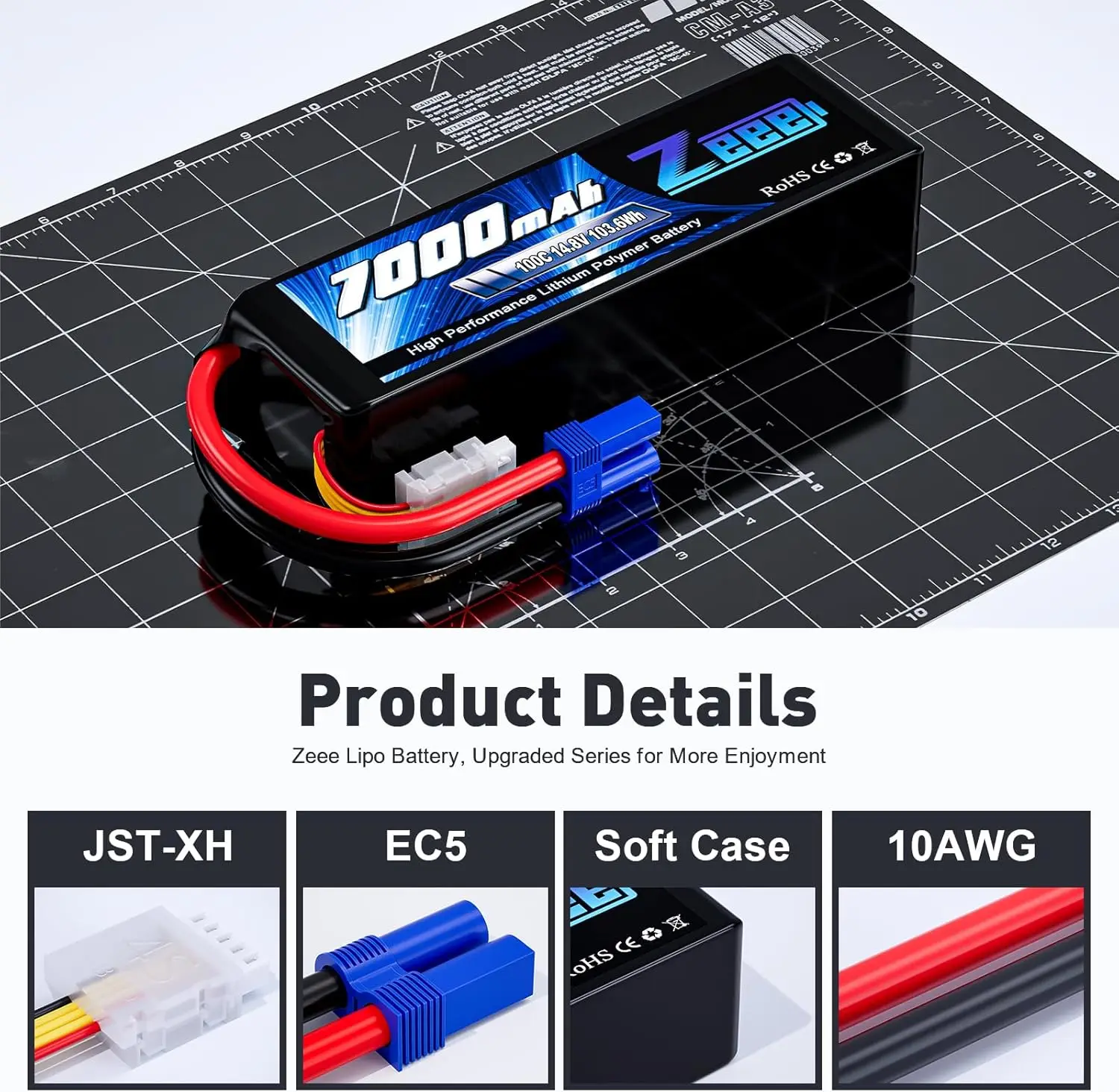 Zeee 4S FPV 드론 리포 배터리, 14.8V 1 - Rc Hobby Land 리뷰 및 가격