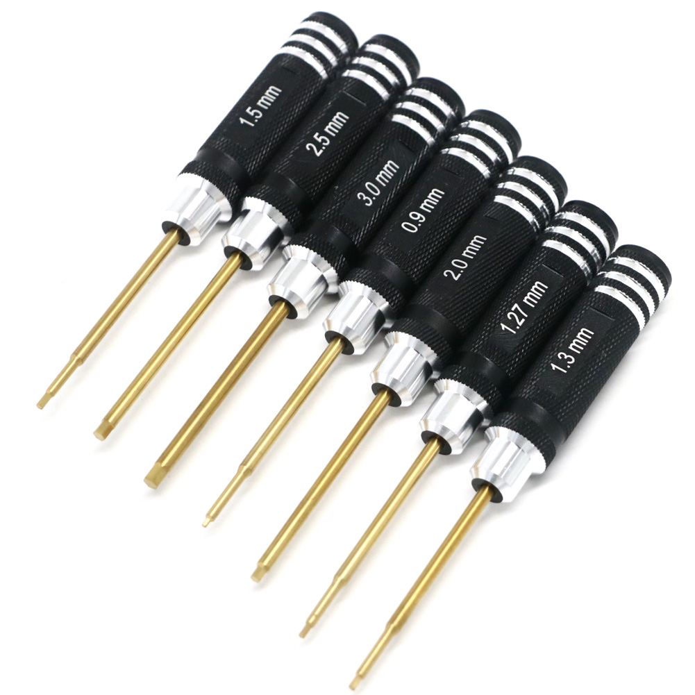 7pcs 티타늄 도금 미니 정밀 육각 스크루 드라이버  - Rc Hobby Tool Kit 리뷰 및 가격
