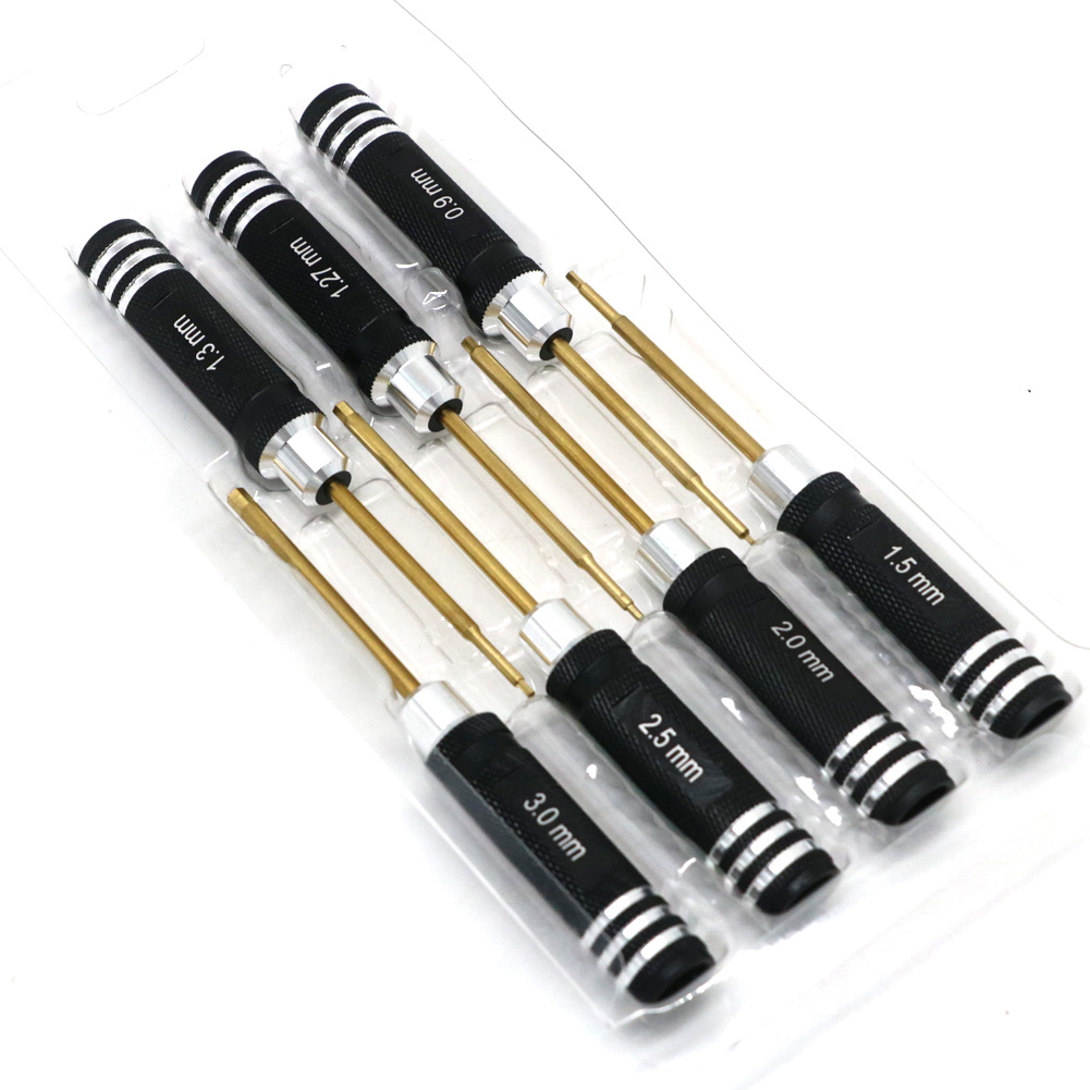 7pcs 티타늄 도금 미니 정밀 육각 스크루 드라이버  - Rc Hobby Tool Kit 리뷰 및 가격
