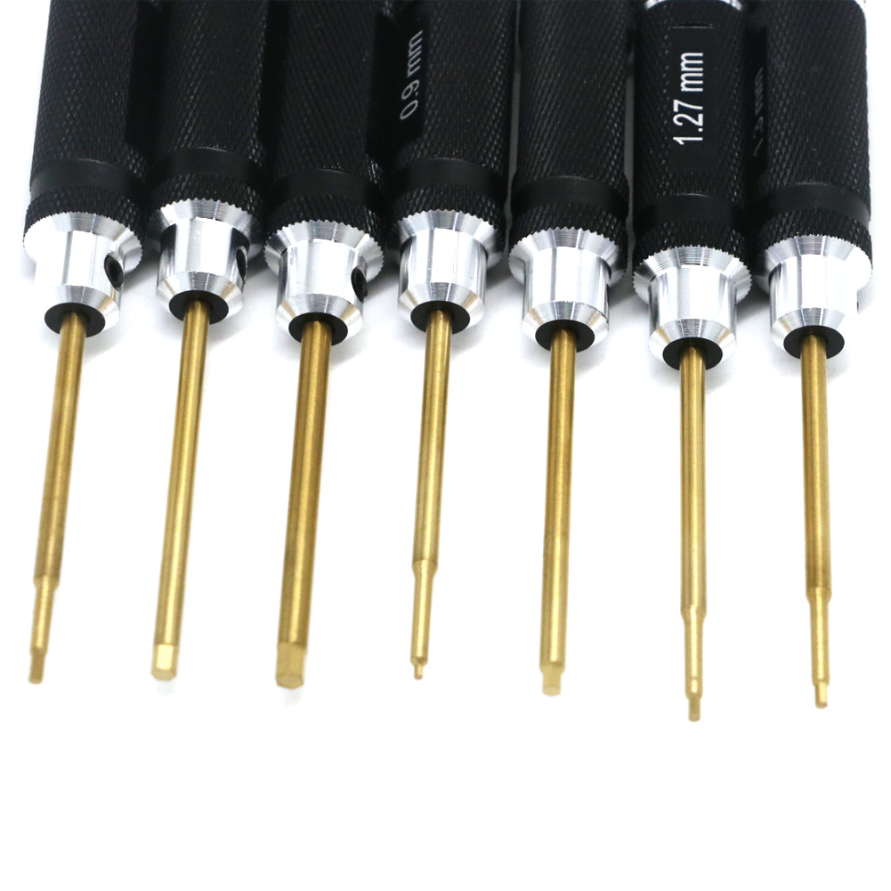 7pcs 티타늄 도금 미니 정밀 육각 스크루 드라이버  - Rc Hobby Tool Kit 리뷰 및 가격