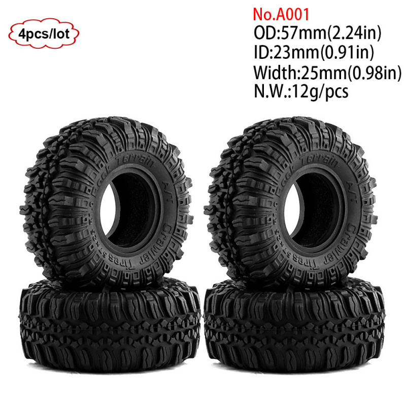 4개입 1.0인치 57-67mm RC 크롤러 타이어 휠 - Wheel Rim Rc 리뷰 및 가격