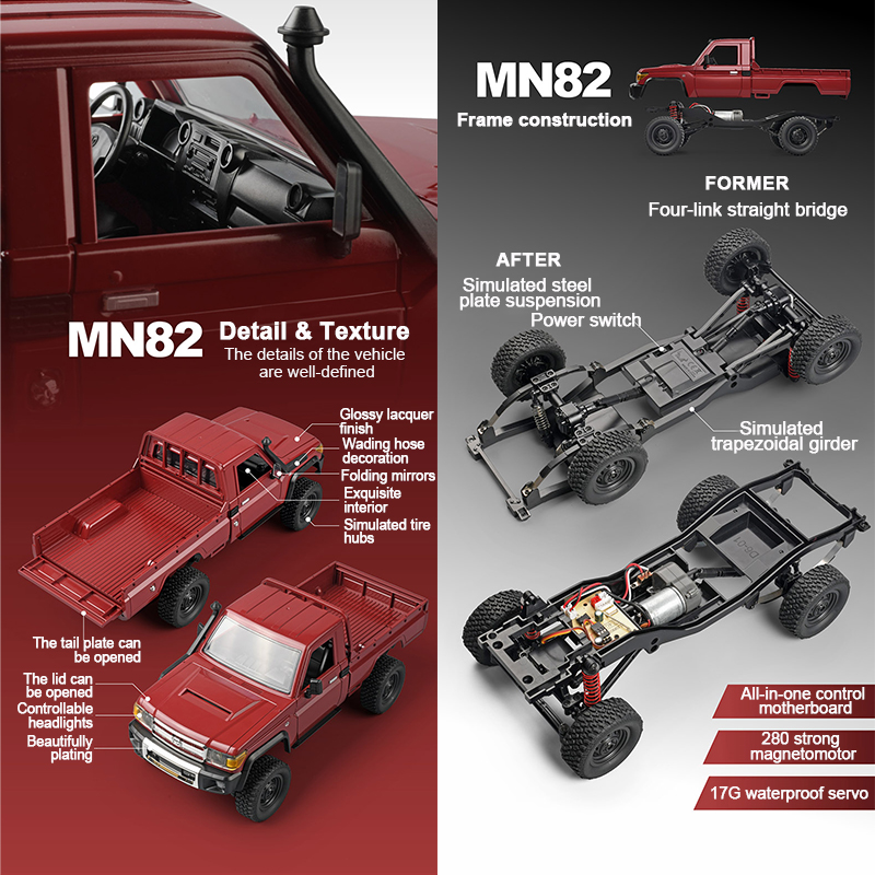 ZWN 1:12 레트로 RC카, LED 조명 포함, 풀 - Rc Hobby Grade Car 리뷰 및 가격